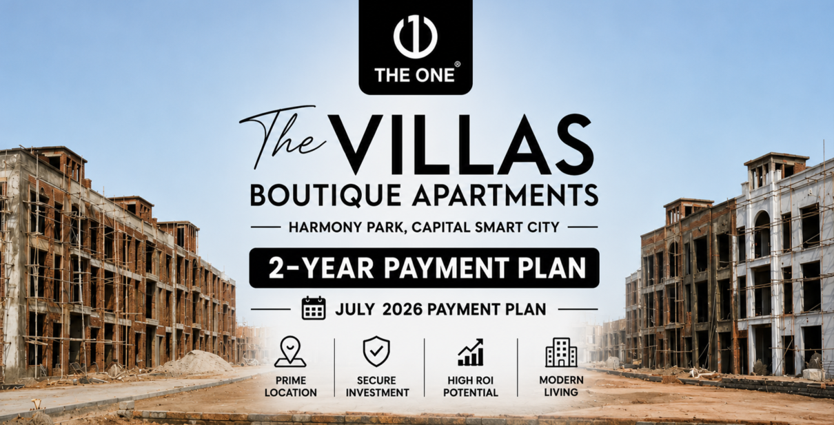 The Villas Boutique Apartments 2-Year Payment Plan – Harmony Park, Capital Smart City