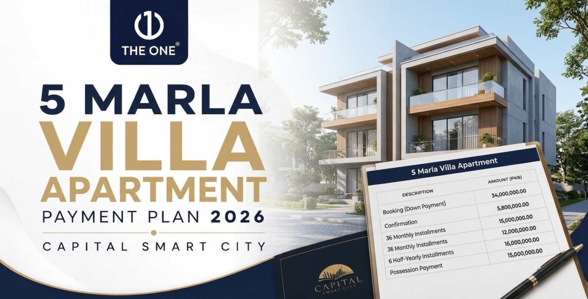 5 Marla Villa Apartment Payment Plan 2026 – Capital Smart City