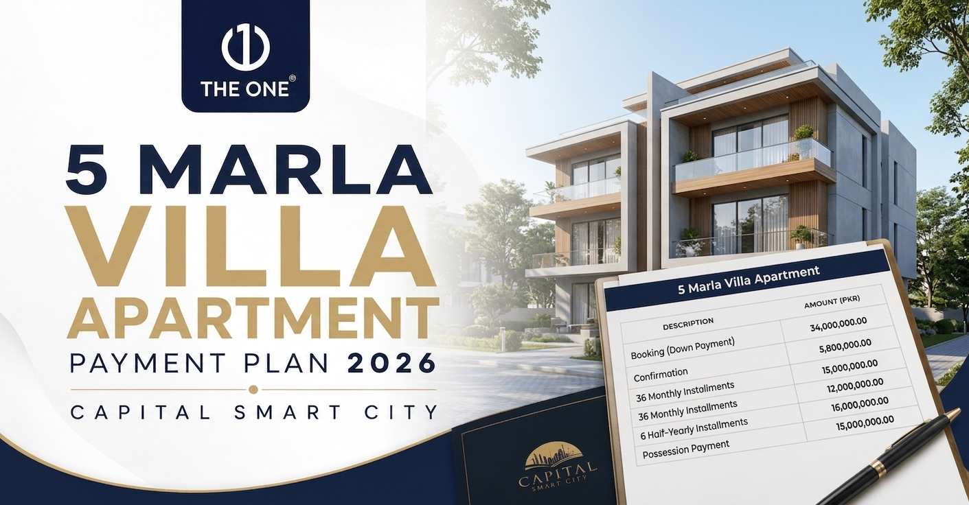 5 Marla Villa Apartment Payment Plan 2026 – Capital Smart City